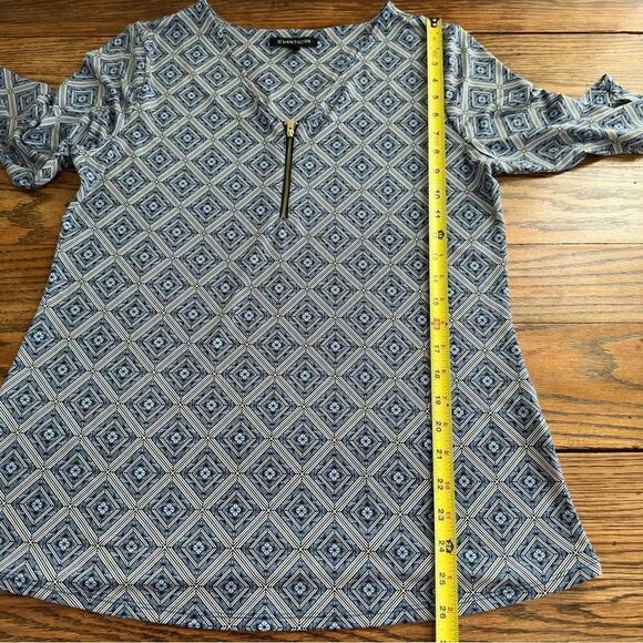 41 Hawthorn V-Neck 1/4 Zip Tunic Top 3/4 Sleeve Women’s L - Picture 6 of 7
